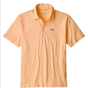Men’s Patagonia Trout Fitz Roy Polo Peach Sherbet